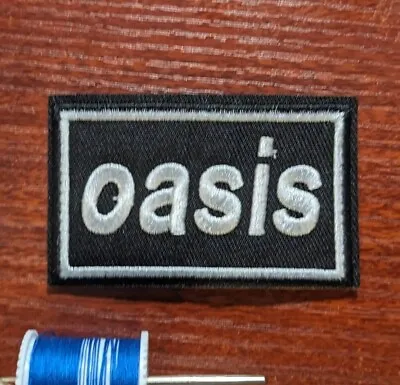 Oasis Band Patch Music English Brit Rock Pop 90s Embroidered Iron On 1.75x2.75  • $4.50