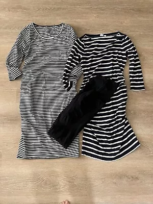 Maternity Lot Of  3 Medium Gap And Isabel Midi Dress And Large Blanqi Leggings • $15