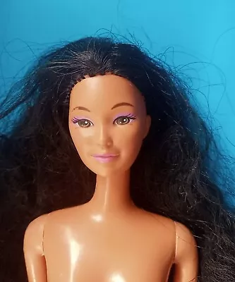 Black Hair Brown Eyes Asian Island Fun MIKO 1987 Barbie Doll - Nude 1980H/1966B • $9.99