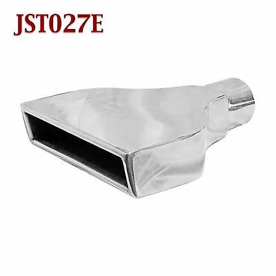 Jones 2.5  Stainless Rectangle Camaro Exhaust Tip 2 1/2  Inlet 8  Wide 9.5  Long • $38.95