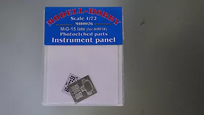 MODELL-HOBBY Model Detail Parts NIP 1/72 MIG-15 Instrument Panel 0026 For Airfix • $6