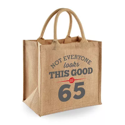 65th Birthday Gift Women’s Ladies Shopping Bag Present Tote Idea Keepsake 65 • £12.95