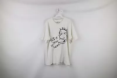 Vtg 90s Mens XL Thrashed Mr Pibb Put It In Your Head Double Sided T-Shirt USA • $84.96