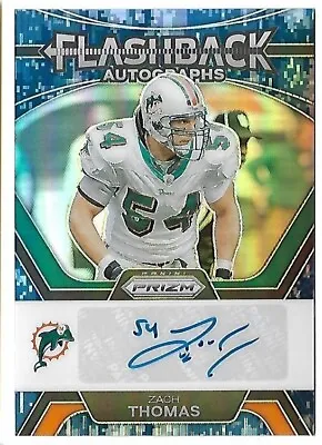 Zach Thomas 2023 Panini Prizm Auto Autograph Prizm Card #12/25! • $60