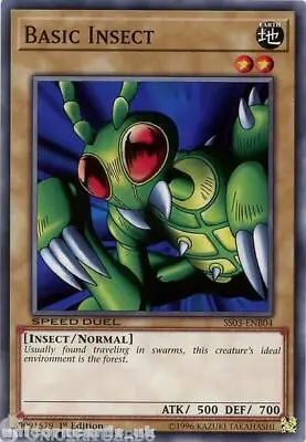 SS03-ENB04 Basic Insect 1st Edition Mint YuGiOh Card • £0.99