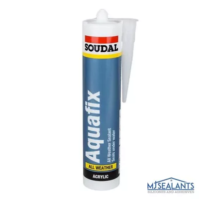 Soudal Aquafix All Weather Sealant Clear - Even Seals Under Water • £9.79