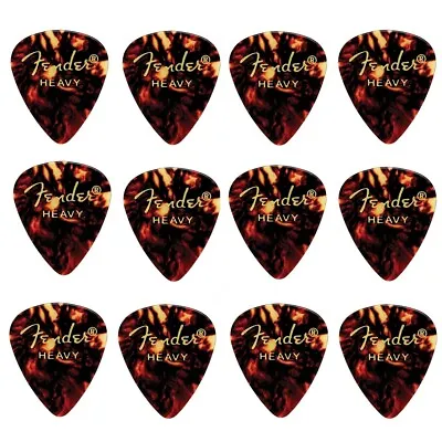 Fender Premium Colored Celluloid Guitar Picks 351 Shell Heavy - 12 Picks • $15