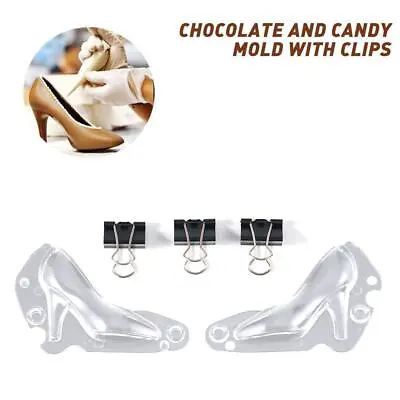 3D High Heel Shoe Chocolate Mould Candy Cake Jelly Decorating DAU Wedding O4Q2 • £3.26