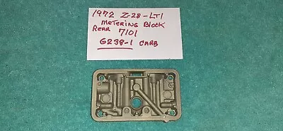 1972 Z28 -LT1 Holley Metering Block Rear  • $50