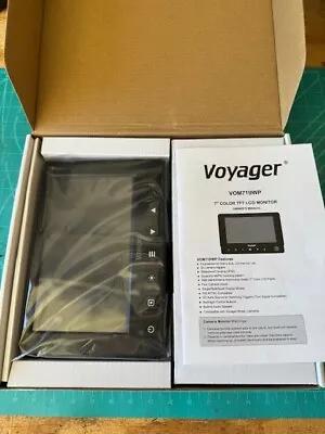 Voyager VOM719WP Heavy Duty 7  Color LCD QuadView Monitor 800x480 Resolution • $379.99