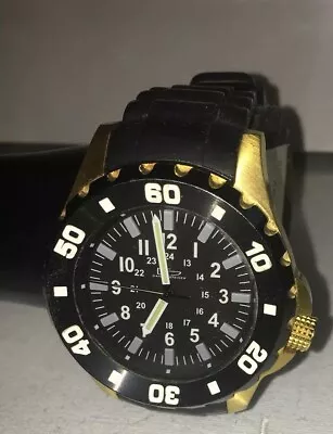 $79.20 • Buy Daniel Steiger 1042-M 245 Quartz Movement Water Resistant  Black PVD Case  Watch