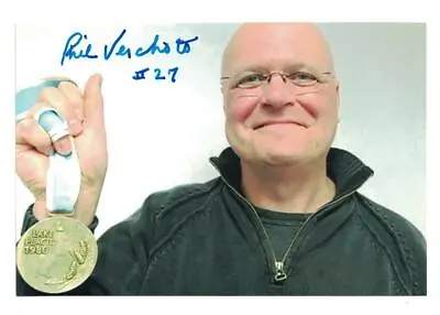 Phil Verchota Signed Autographed 4x6 Photo Olympic Hockey Gold 1980 C • $17.99