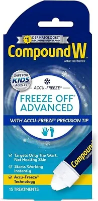 Compound W Freeze Off Advanced Wart Remover-15 Treatments • £16.14
