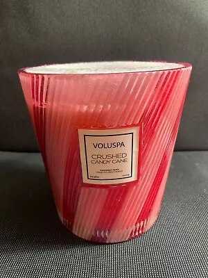 Voluspa Crushed Candy Cane Luxury 3-wick 80 Hours Hearth Candle 28 Oz • $54.90