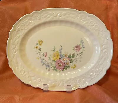 Rare! Vintage Homer Laughlin Orleans Serving Platter. Floral 11 1/2 In • $20