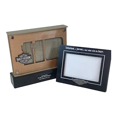 Lot Of 2 Harley-Davidson Picture Frames Lighted 5x7 Photo Frame And 4x6 • $12.99