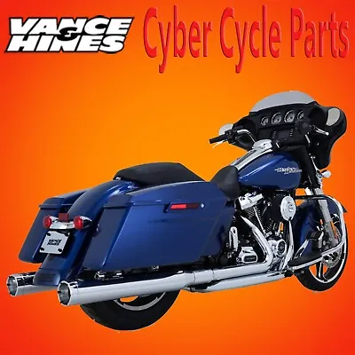 VANCE & HINES Monster Round Slip-On Muffler 17-23 Harley Touring 16780 • $749.99