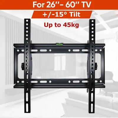 £9.99 • Buy TV Wall Bracket Mount For 26 32 37 40 42 50 55 60 Upto 62  Inch Plasma LCD LED