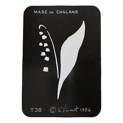 Stainless Steel T35 Lily Of The Valley Cake Decorating / Card Making Stencil • £2.99