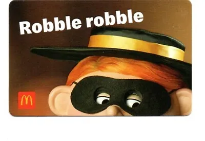 McDonald's Robble Robble Hamburgler Gift Card No $ Value Collectible • $2.99