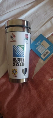 £5.99 • Buy Rugby World Cup 2015 Travel Mug NEVER USED 
