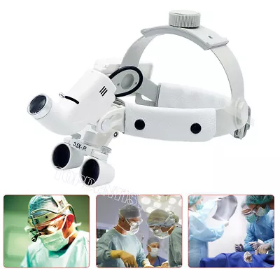 3.5X-R Dental Medical LED Headlight Headband Binocular Magnifying Loupes Surgery • $85.99