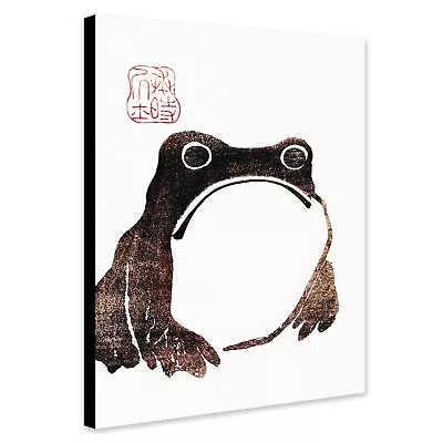 £13.99 • Buy Vintage Sad Frog - Japanese Art - Canvas Wall Art Framed Print - Various Sizes