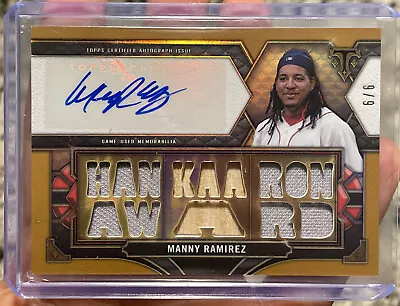 2022 Topps Triple Threads Manny Ramirez Used Patch And Bat Refractor  #d 9/9 • $120