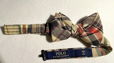 $17.80 • Buy POLO Ralph Lauren, Boys 8-20, Adjustable Pre-Tied Bow Tie, Cotton, Made In Italy
