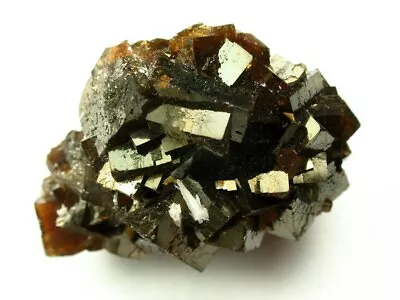 Minerals : Brown Fluorite Crystal Group From The Bluffton Stone Quarry In Ohio • $5.50