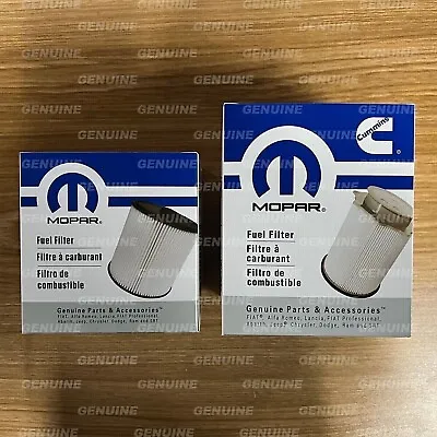 Mopar OEM Ram 2500 3500 4500 Mopar Diesel Fuel Filter Set 68436631AA 68157291AA • $38.90