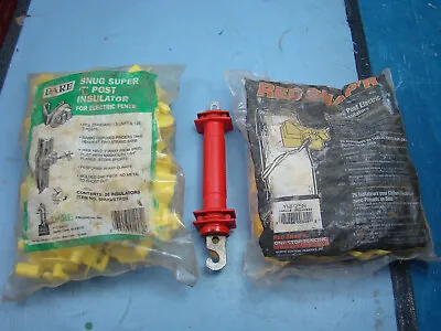 Bag T-Post Electric Fence Insulators RED SNAP'R - YTP25N  PLUS Wood Post Type • $16