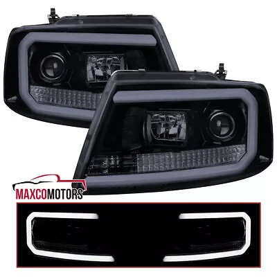 Smoke Projector Headlights Fits 2004-2008 Ford F150 LED Tube Bar Lamp Left+Right • $202.04