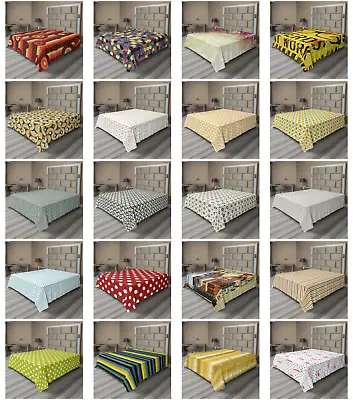 Ambesonne Retro Pattern Flat Sheet Top Sheet Decorative Bedding 6 Sizes • $32.99