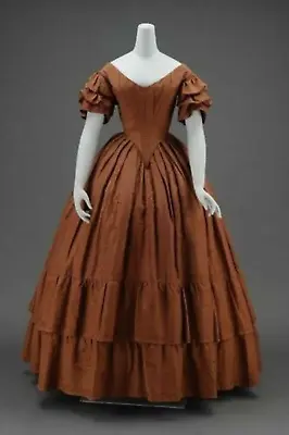 Victorian 1860s Dress Civil War Dress Dickens Dress Ball Gown Vintage Costumes • $48
