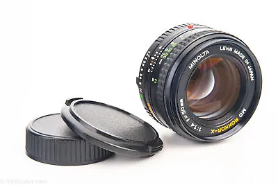 Minolta MD Rokkor-X 50mm F/1.4 Fast Prime Lens For MD Mount With Caps V27 • $94.99