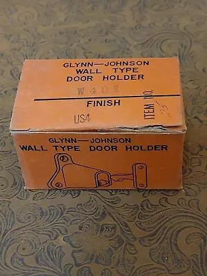 Glynn Johnson Wall Type Door Holder W40X - Brass Finish US4 - NOS Vintage ᵱ • $8.99