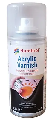 Humbrol AD6135 - Acrylic Satin Varnish #135 Spray Paint 150ml Can - UK Post Only • £14.99