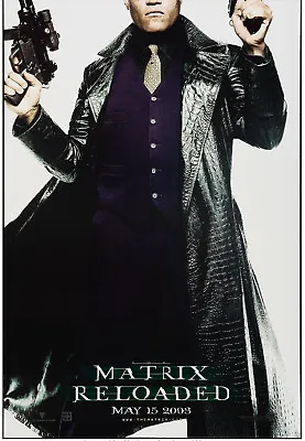 Matrix Reloaded MORPHEUS 2003 Original Movie Poster 27  X 40  Double Sided • $111.45
