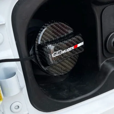 JDM Racing MUGEN CARBON FIBER Gas Fuel Cap Cover For Honda Fit Jazz GD GE GK EP3 • $26.09