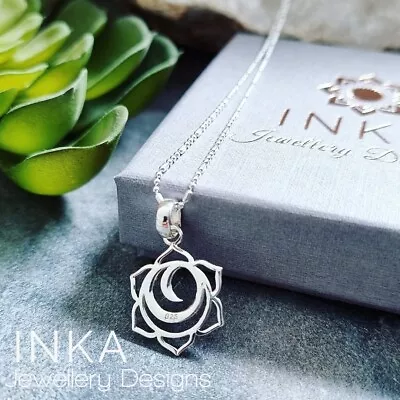 Inka 925 Sterling Silver 16  Ball Bead Necklace With Sacral Chakra Pendant • $25.26