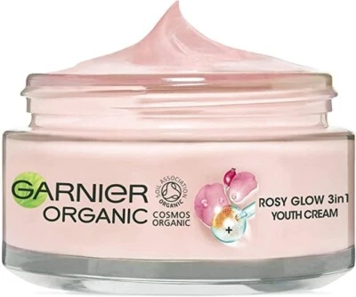 £11.11 • Buy Garnier Organic Rosy Glow 3-in-1 Youth Cream, With Rosehip Seed Oil And (50ml)