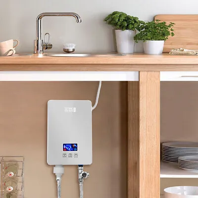 6000W Instant Electric Tankless Water Heater Under Sink Tap Hot Shower Bath Home • £79.95