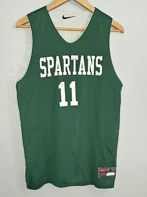 Michigan State Spartans Basketball Jersey Men’s Small S Reversible #11 Nike • $20.99