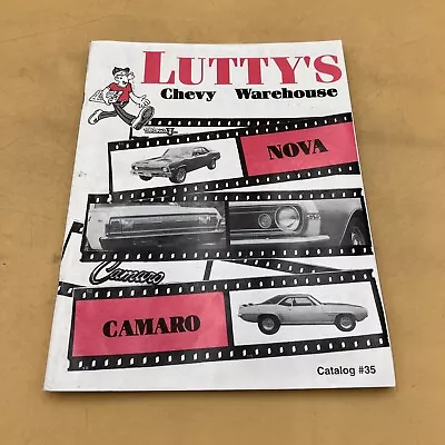 Lutty’s Chevy Warehouse Price And Parts Catalog Guide - Catalog #35 Nova Camaro • $12