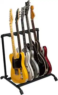 Rok-It Multi Guitar Stand Rack With Folding Design; Holds Up To 5 Guitars • $49.99