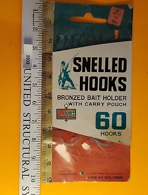 Vintage Snelled Fishing  Hooks Only Taiwan For S.S. KRESGE CO.some Hooks Missing • $2.99