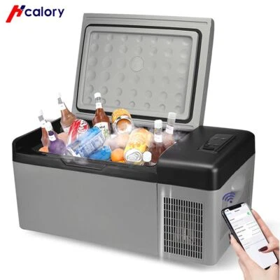 $157.99 • Buy Hcalory 15L Car Mini Portable Fridge Drinks Beer Cooler Camping Caravan Boat AU