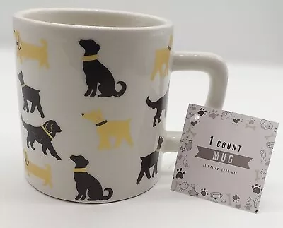 Horizon Group Black Gold Dogs Dachshunds Lab Earthenware Coffee Mug Cup 11 Oz • $12