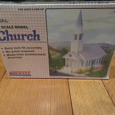 VTG PATAL HO Scale Model Church Plastic No. 3060 New Sealed Lock Fit Assembly • $29.99